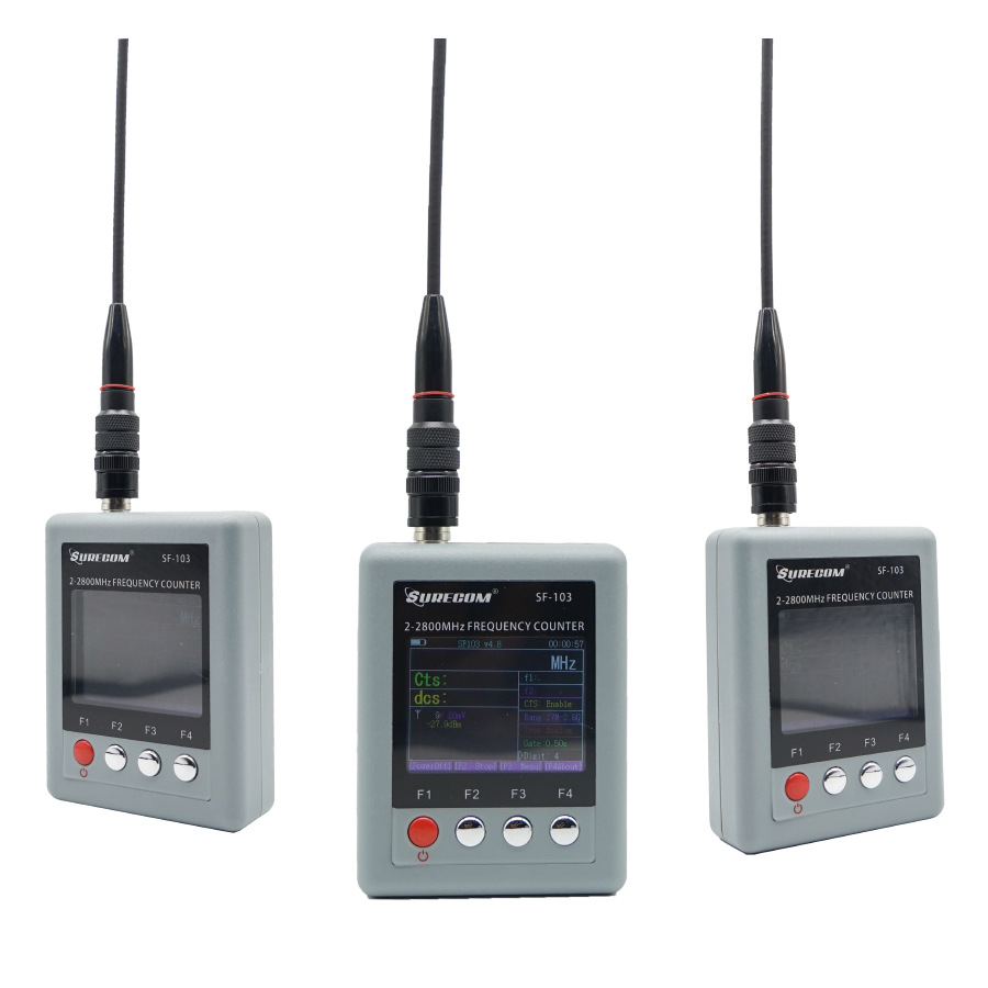 SURECOM对讲机测频器SF-103模拟DMR数字信号读频器哑音测频仪