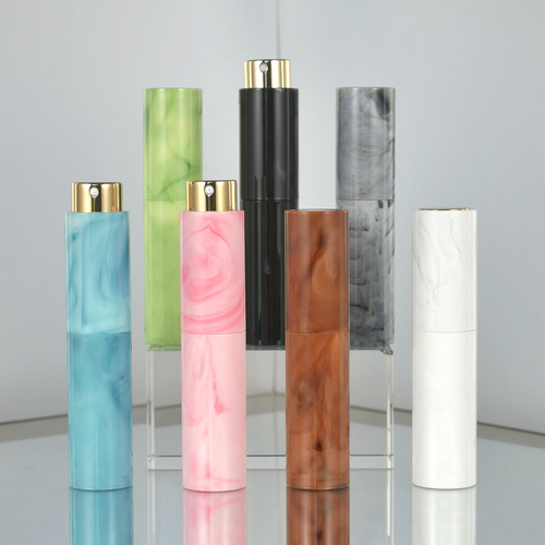 10ml Perfume Splitting Bottle for Travel Portable Rotary Pressing Fine Mist Atomizer Daily Use Sample Gadget Mini