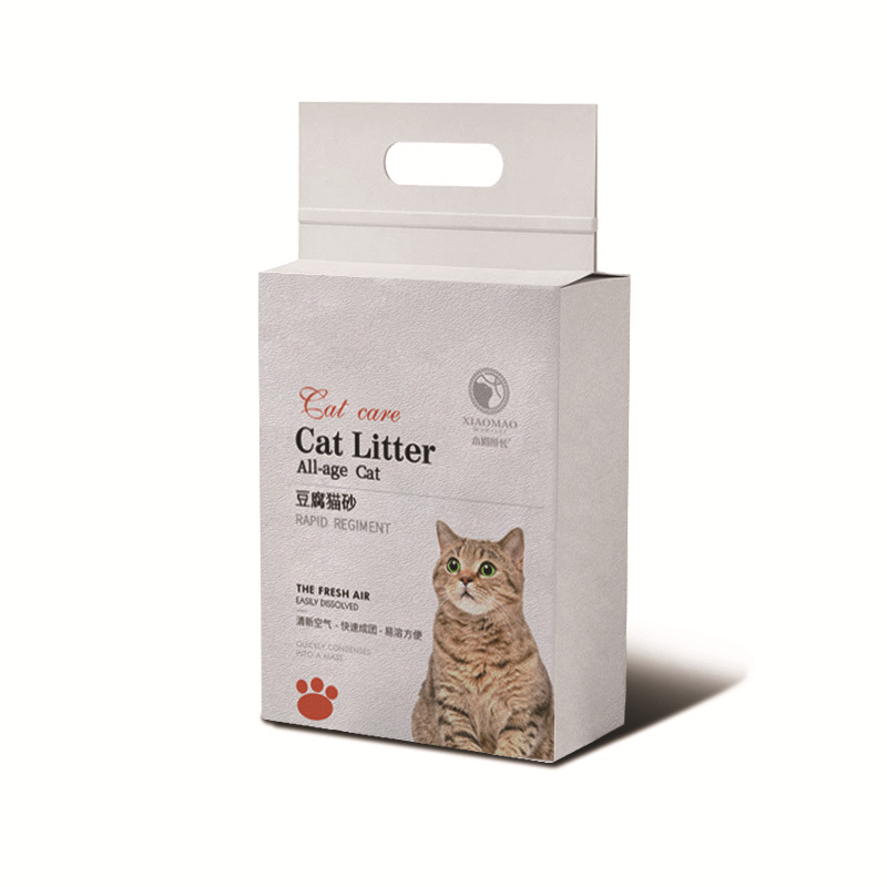 Arena para Gatos de Tofu Transfronteriza de 6L, Aglomerante, Baja en Polvo, Carbón Activado Desodorizante, Admite Empaque en Inglés, Fabricación de Marca Privada OEM