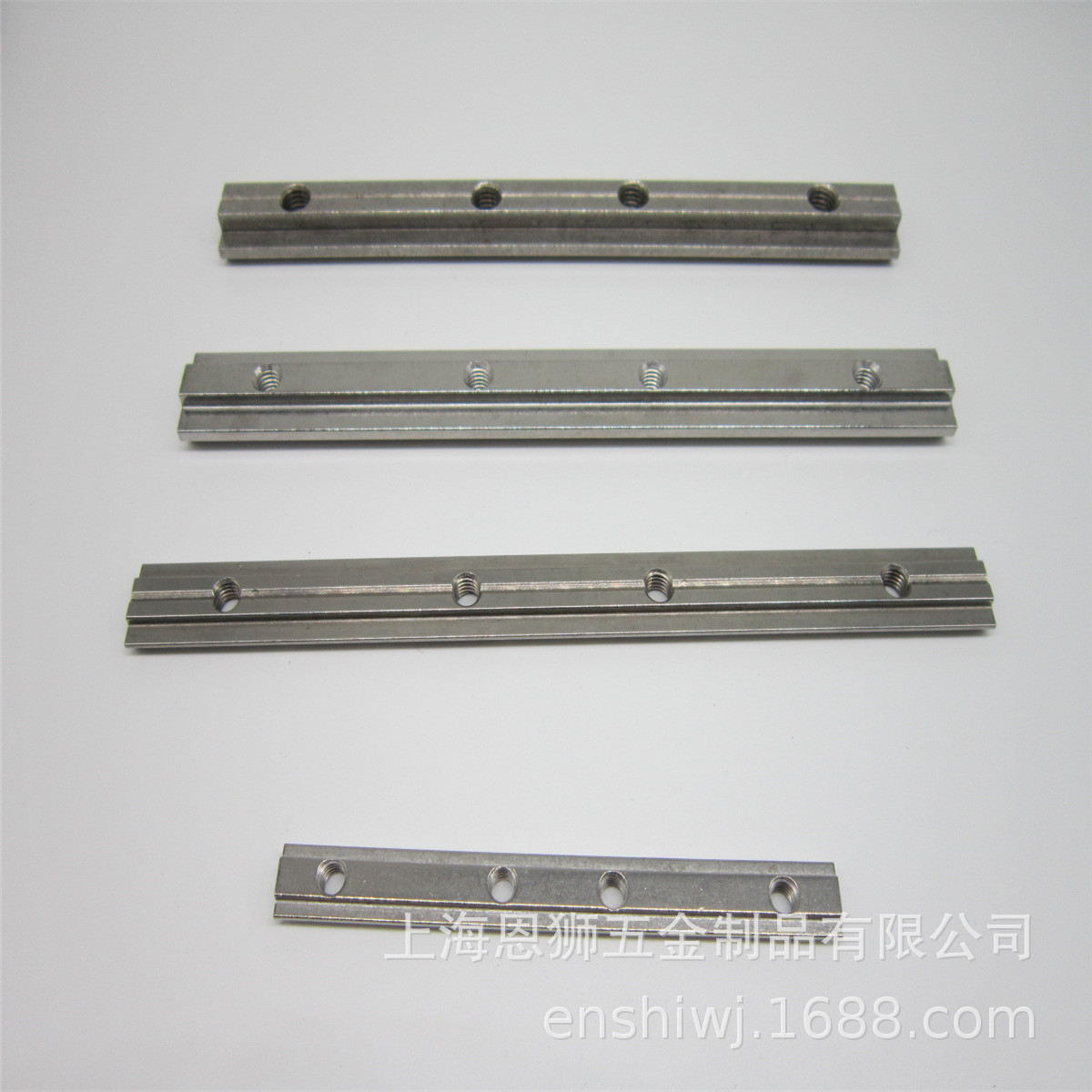 304不锈钢铝型材中标3030槽条连接件 一字连接条 条形连接件