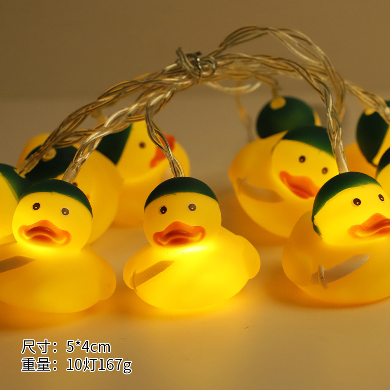 Luces LED de Navidad, luces LED de vinilo con forma de animales, luces de Navidad con forma de pato de dibujos animados, luces de Navidad de Amazon, luces decorativas navideñas