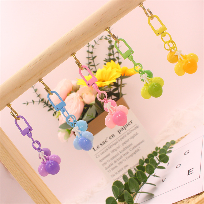 Color Balloon DIY Keychain Wenchuang Student Bag Pendant AirPod Earphone Case Pendant Car Small Hanging