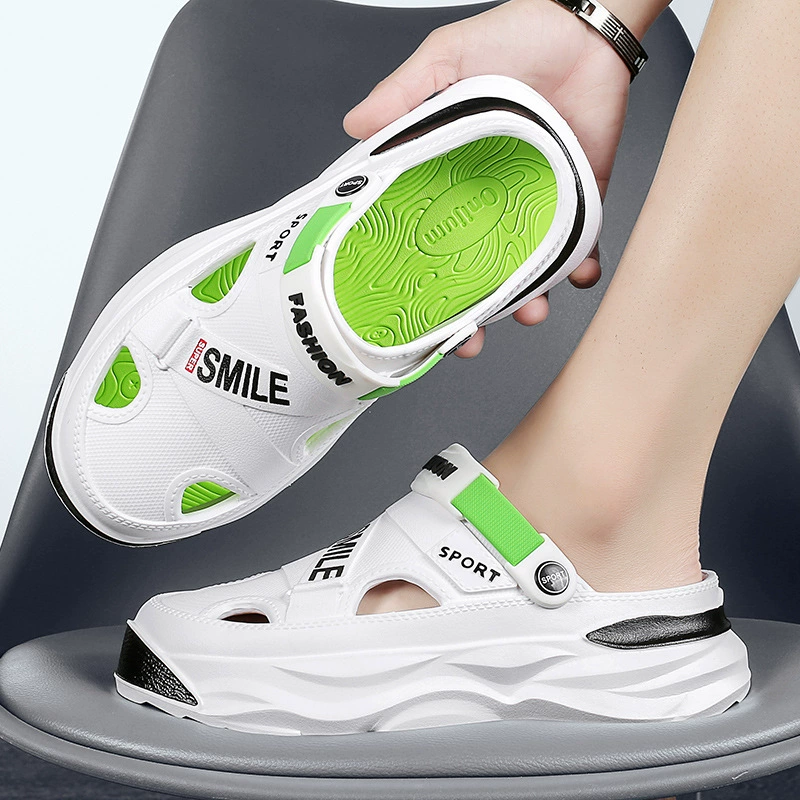 Мужские пляжные сандалии, летние мужские сандалии на толстой нескользящей подошве, универсальные, для отдыха на природе и больших размеров.