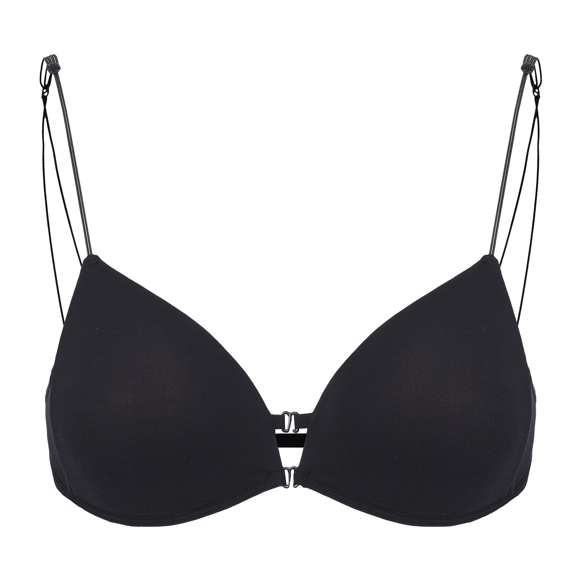 Wire-Free Bra for Women, Summer Thin Style, Small Chest Push-Up, Sexy Front Buckle, Thin Shoulder Straps, Triangle Cup, Beautiful Back Bra