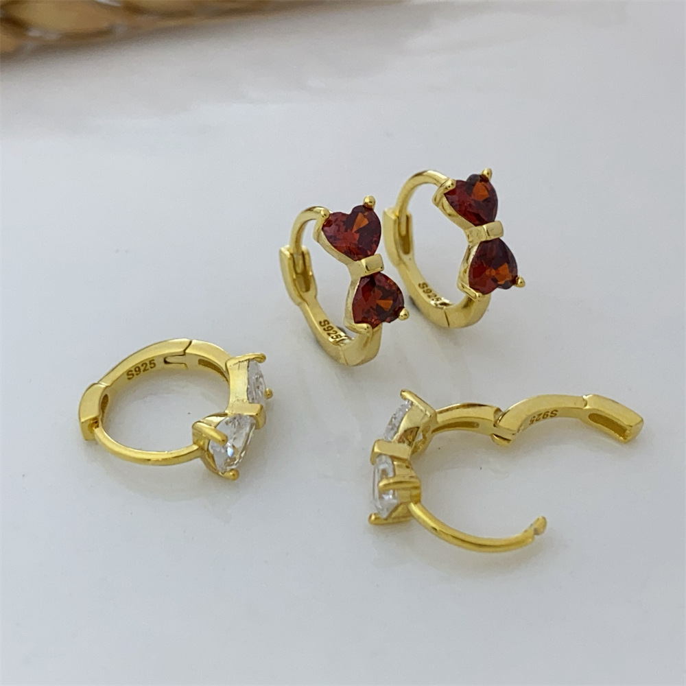 4g Weight 925 Sterling Silver Ear Needle Material White Gold Plated, Gold Plated Plating Material Zircon Inlay Material Earrings Classification 1 Pair Quantity Holiday, Daily Occasion 925 Sterling Silver Material Bow Knot Pattern Women's Gender Inlay Design Sweet, Simple Style Style 1 Pair White Gold Plated Gold Plated 925 Sterling Silver Zircon Bow Knot Earrings 12