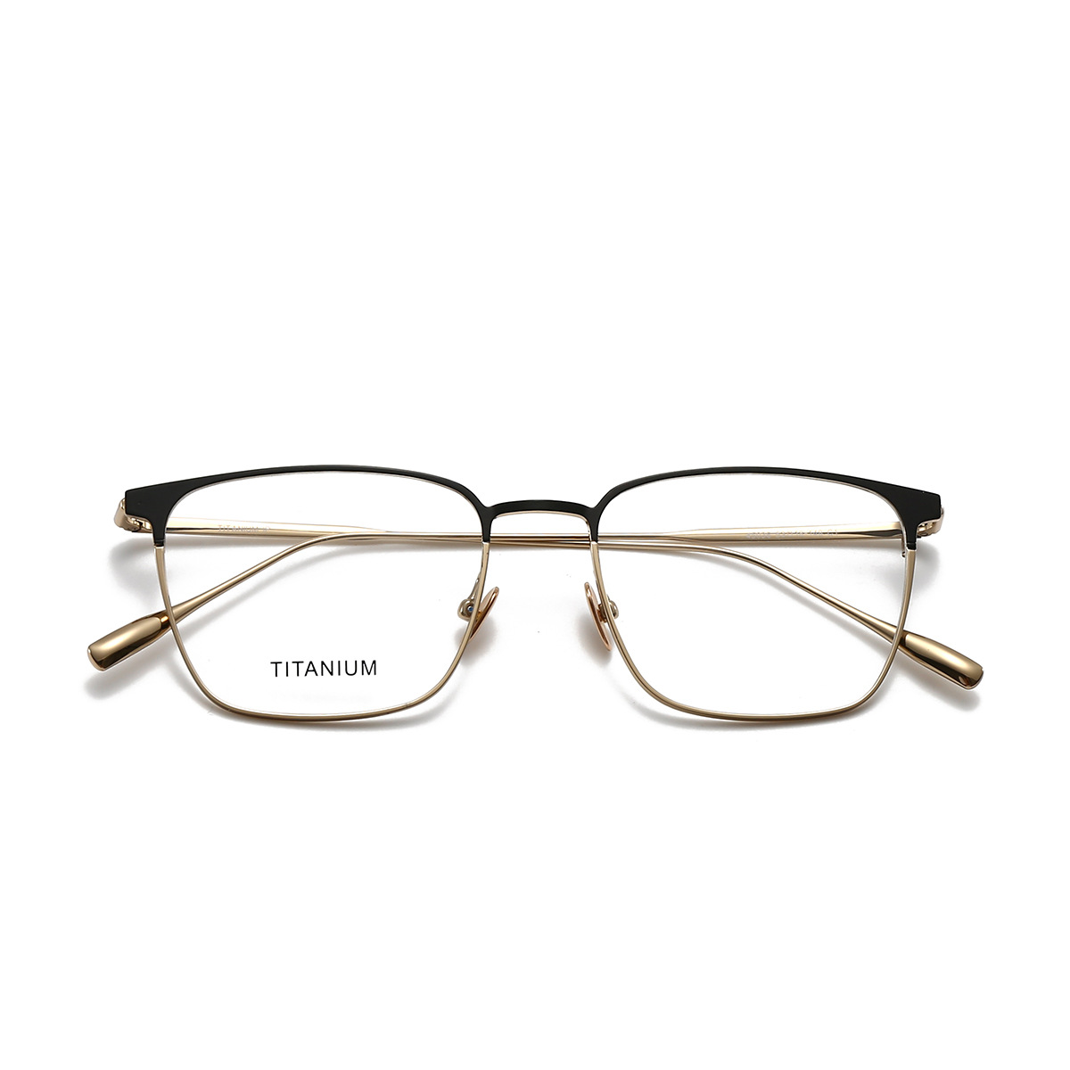 STUDIOMUKU gafas de madera cool trajes de temperamento elegante marcos de gafas de titanio clásico puro marcos de gafas cuadrados
