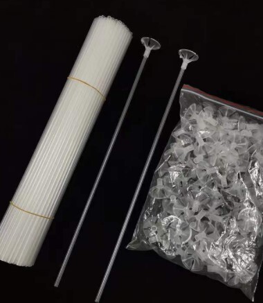 wholesale balloon rod stand transparent bubble ball stand rod holder white macaron color 32cm balloon rod holder accessories