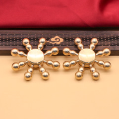 黃銅手把件子彈葫蘆純黃銅指尖陀螺實心可拆卸成人減壓金屬陀螺