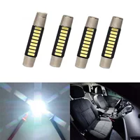Светодиодная лампа для чтения автомобиля B6 28/29MM 4014 9SMD плоская головка двойной кончик ST6 предохранитель зеркала