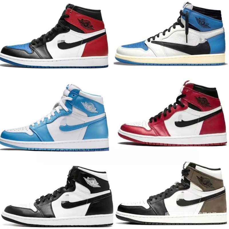 Cross-Border Aj1 High-Top Basketball Shoes Casual Sneakers Sports Shoes Swoosh Panda Unisex Shoes