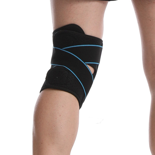 Sports knee pads for outdoor sports training, fitness, running, hiking, cycling, unisex, adjustable for joint and knee protection.