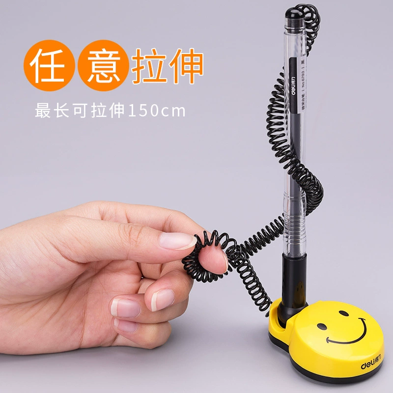 Deli 6793 нейтральная ручка Smile Face Pen Signing Pen 0.5mm Банковский от стойка переднего стола ручки