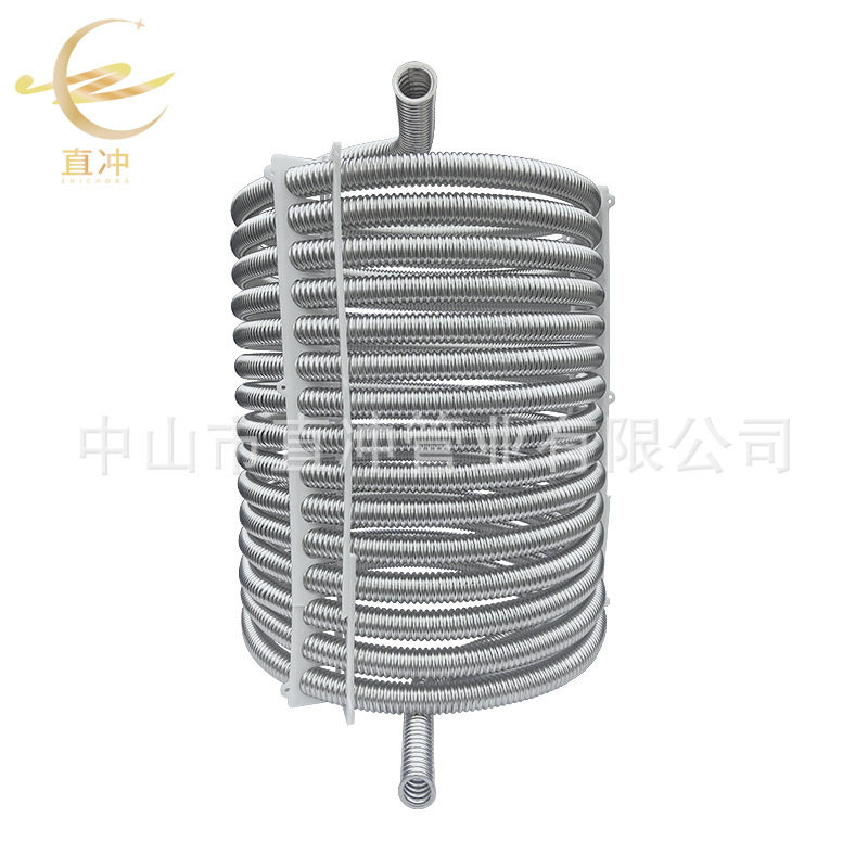 不锈钢波纹盘管 304/316L 图纸定加工螺旋水箱换热盘管加热配件