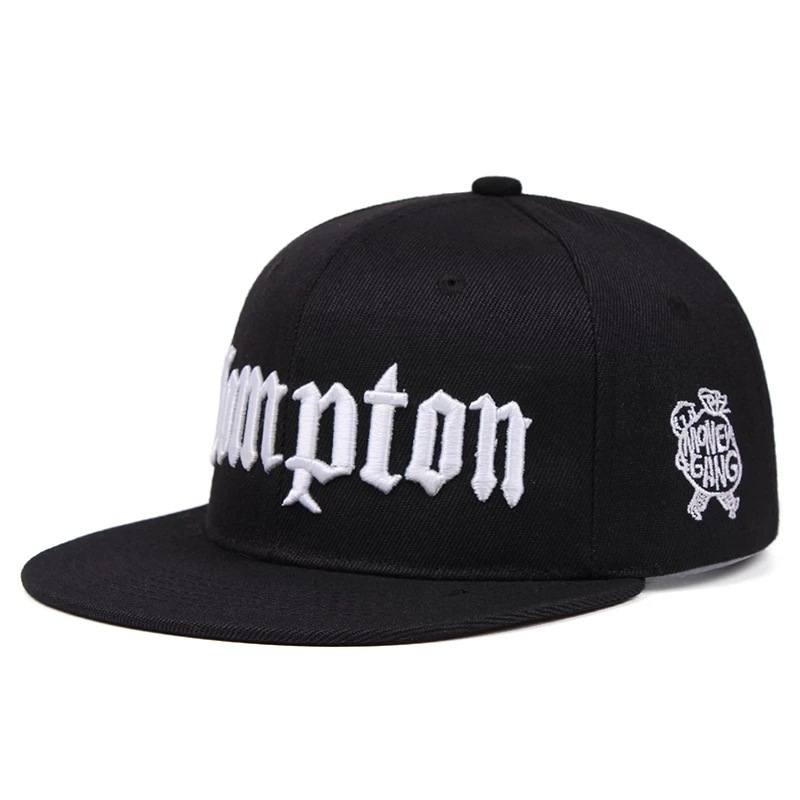 Modische Hip-Hop-Mütze für Damen und Herren, verstellbar, Compton, lässig, flache Kappe, Snapback_voghion.com