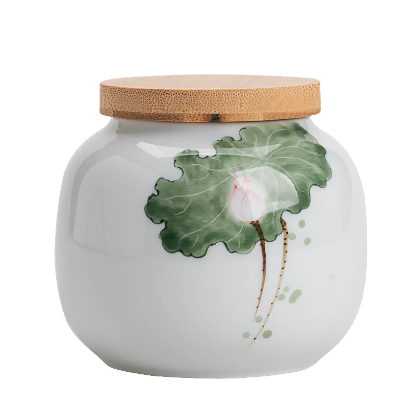 Flavored tea, handheld small green tea, storage system, hand painting