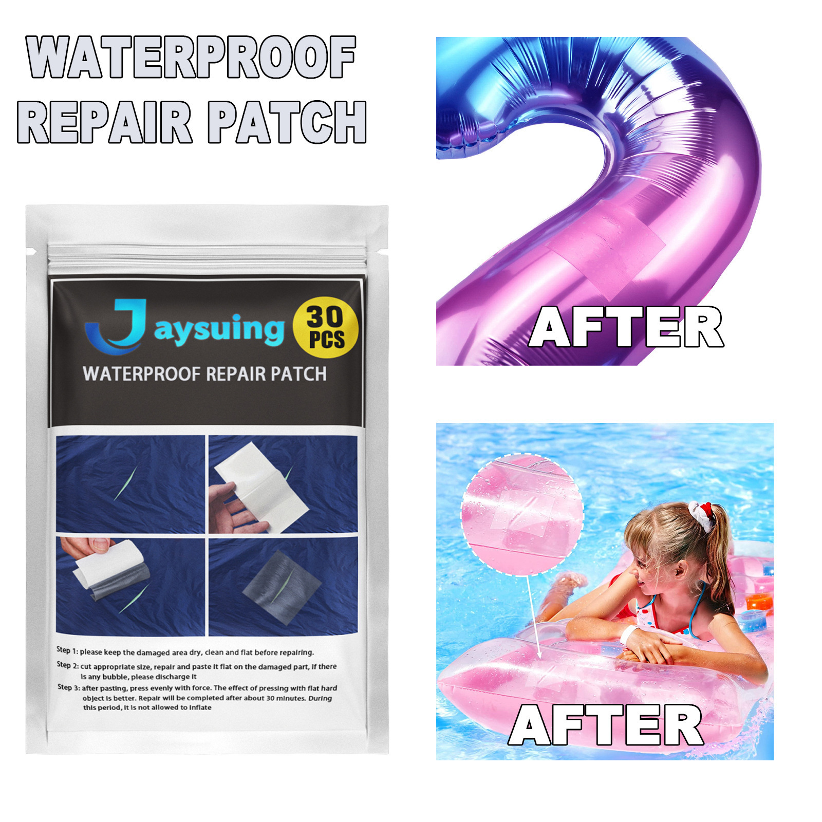 Jaysuing 外贸跨境防水胶带补漏 水管漏水护理修补密封防水胶布