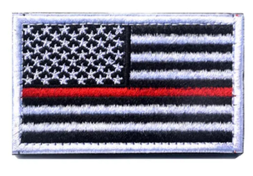 [Oferta especial] en stock suministro Midea pegatinas nacionales bandera bordado Velcro hombro izquierdo pegatinas de tela mochila pegatinas Accesorios