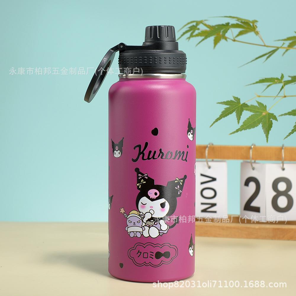 Olla espacial de dibujos animados explosiva transfronteriza, termo, olla portátil de acero inoxidable 304, nuevo punto portátil portátil portátil al por mayor