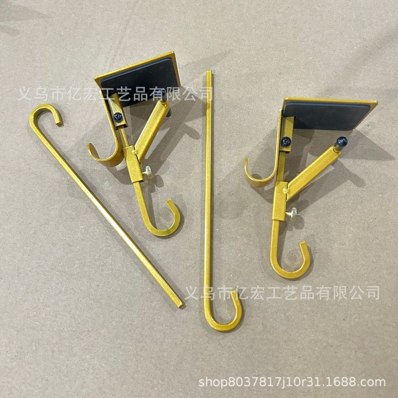 跨境爆款圣诞袜子挂钩壁炉架挂钩家用可调节伸缩挂钩家用免打孔|undefined