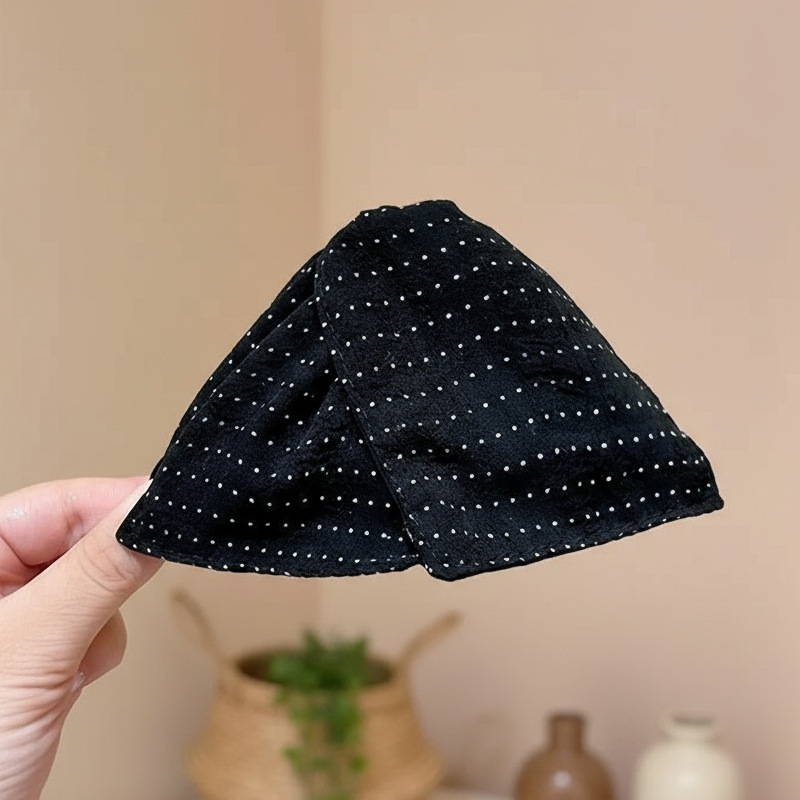 Черная заколка-крабик, 13см