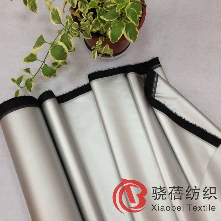 Утолщенная ткань Оксфорд 1,5 выстиранная Двусторонняя Серебристая ткань для затенения занавески баннерное покрытие производители затененной ткани