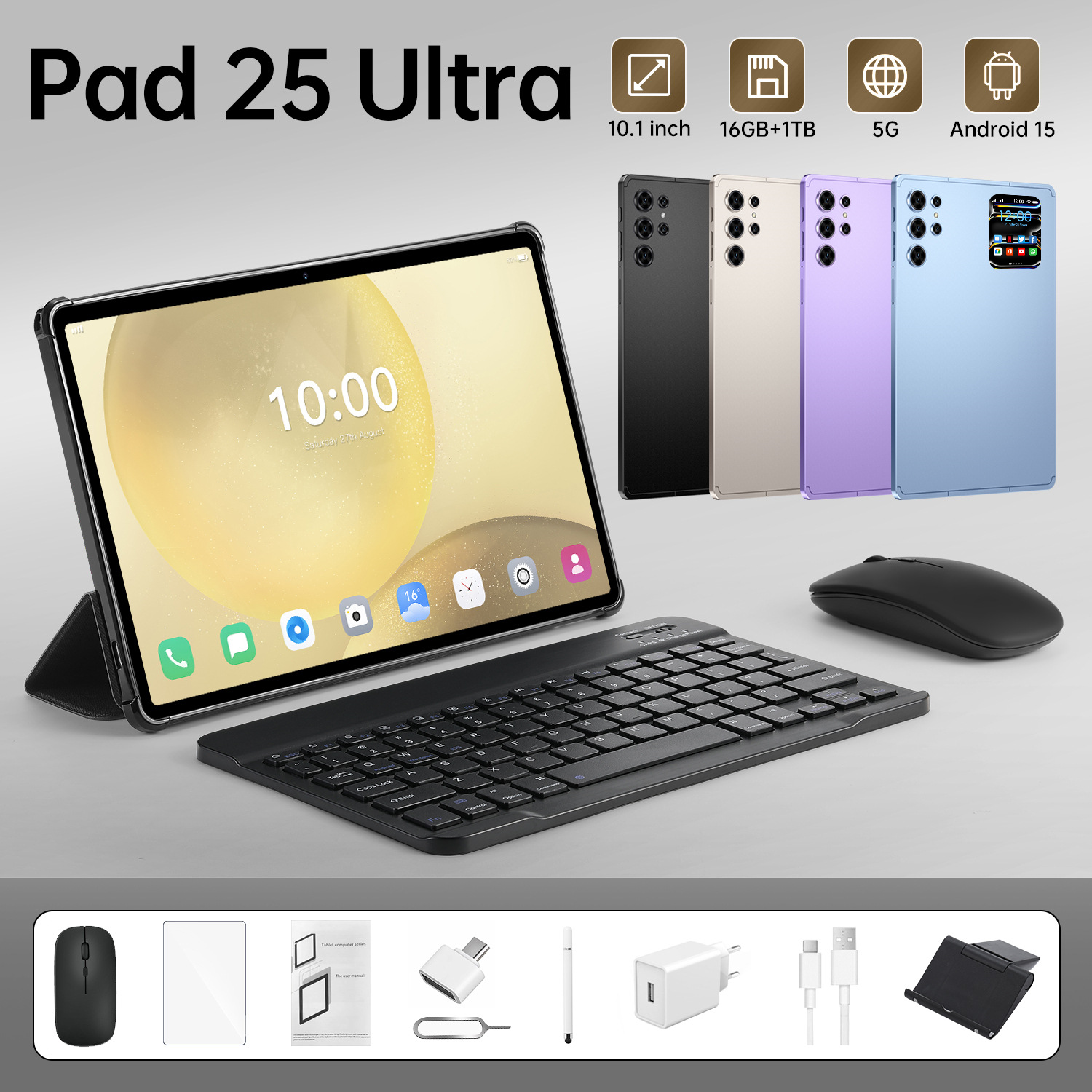Cross-Border Global Supply of Pad 25 Ultra Tablet 16+1Tb Smart Tablet Source Factory Direct Sales