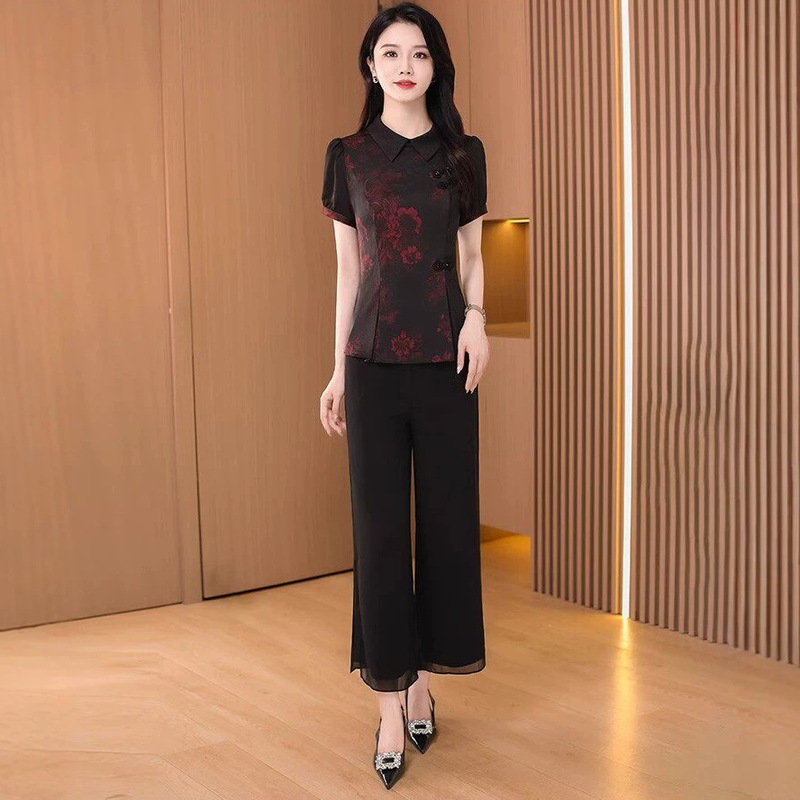 Elegant Outfit for Mother-In-Law's Wedding Banquet, Women's Summer 2026 New Popular Style, High-End Hangzhou Brand, Very Beautiful Elegant Outfit for Mother-In-Law's Wedding Banquet, Women's Summer 2026 New Popular Style, High-End Hangzhou Brand, Very Beautiful