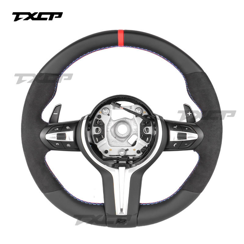 Suitable for BMW 1~7 Series X3X4X5X7 M2M3M4M5M6, for modification and upgrade, MP full leather steering wheel