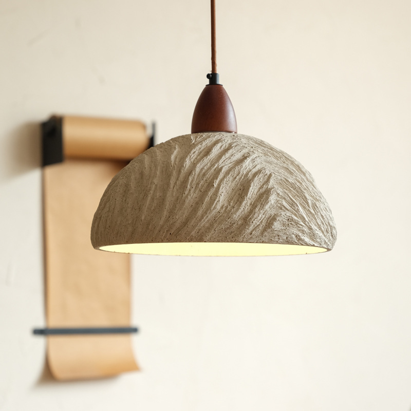 Lámparas de cabecera de la cama de aire sala de té bar de piedra pasillo de arte mesa de comedor retrógrada residencial caverna Zen silencioso candelabro amarillo