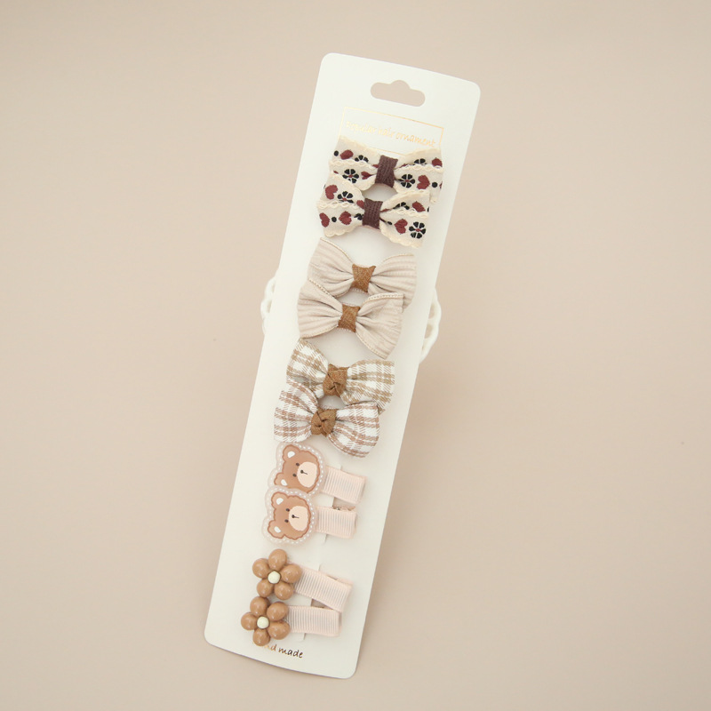 A116 fábrica al por mayor de los niños tocado accesorios para el pelo del bebé arco horquilla básica 10 unidades traje 1 Grupo