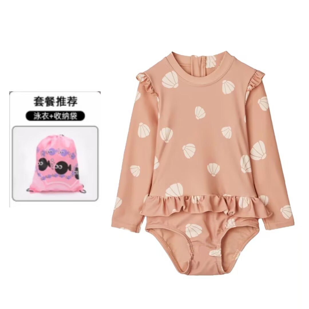 Niños trajes de baño de manga larga de secado rápido para niñas nuevas niñas lindas trajes de baño al por mayor