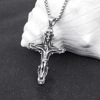 Double-sided necklace, fashionable pendant for beloved suitable for men and women, European style