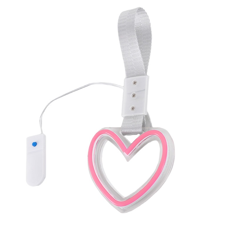 Nuevo automóvil de batería LED decoración interior amor lámpara de atmósfera lámpara de ventana de luz de atmósfera