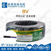 胜牌国标纯铜BV线家用 0.5~16平方单芯铜芯硬线阻燃家装 单芯独股