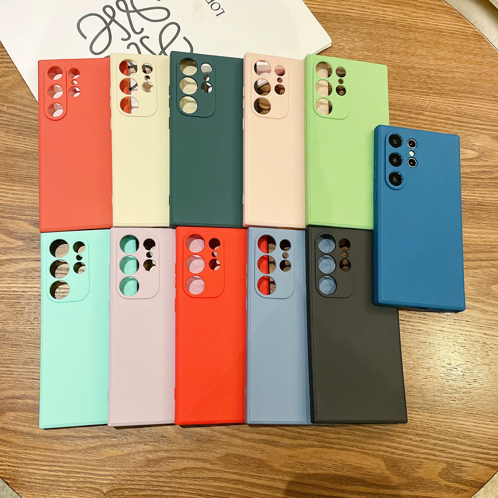 Подходит для Samsung S25, матовый TPU чехол с мелкими отверстиями, прямой край A53A15, защитный чехол для Note20, силиконовый чехол для телефона в стиле кубика Рубика.