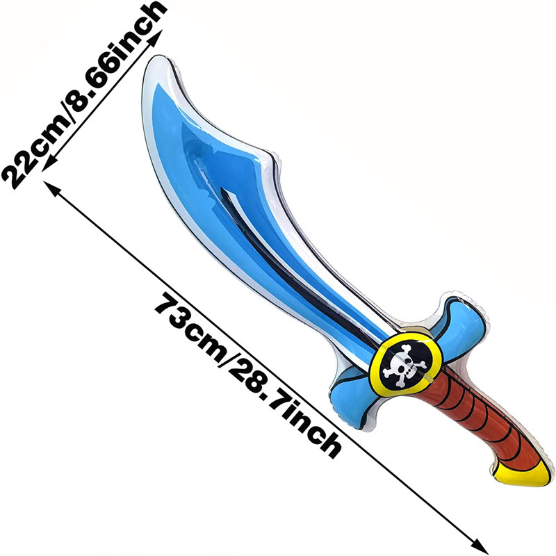 75CM蓝透明海盗刀