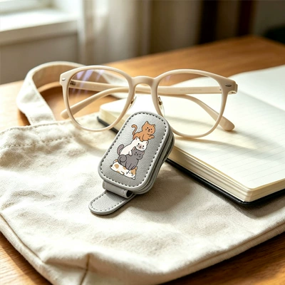 visor storage, stackable cat-shaped – Car Glasses Clip/Bill Clip