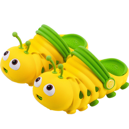 Fawn Millie Children's Crocs Summer New Caterpillar Cute Cartoon Breathable Soft Soled Baby Sandals