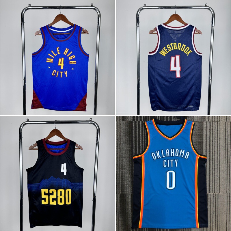 Nuggets No. 4 Russell Westbrook Hot Press Jersey Clippers No. 0 Thunder Westbrook Basketball Jersey Nuggets No. 4 Russell Westbrook Hot Press Jersey Clippers No. 0 Thunder Westbrook Basketball Jersey