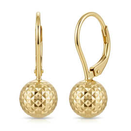 亚马逊跨境新款法式耳钩球吊坠耳环通勤冷淡风圆形时尚精致几何女