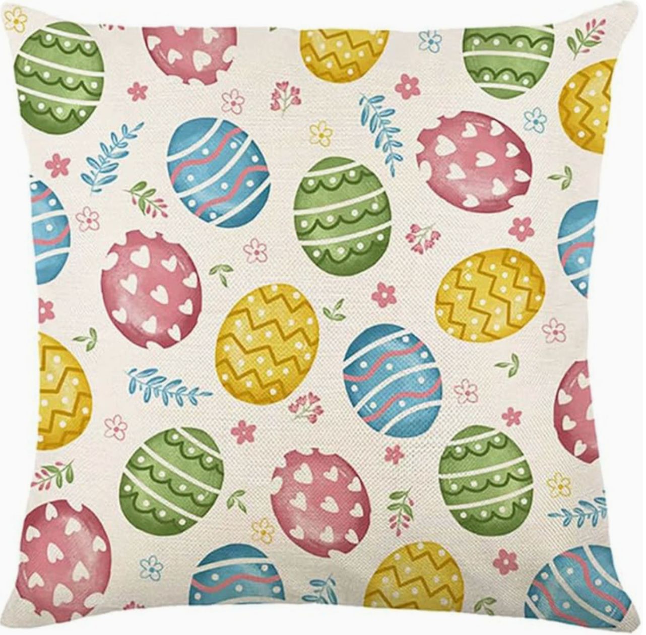 Amazon nuevo huevo de Pascua transfronterizo funda de almohada lino conejo simple funda de almohada cojín de sofá doméstico