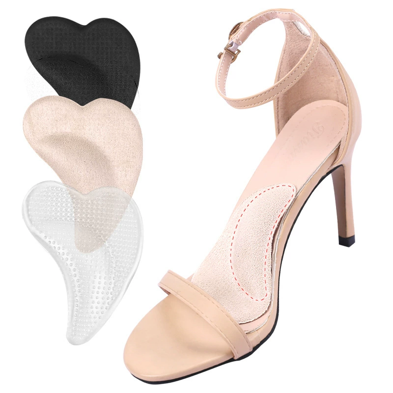 Подушка для свода стопы в форме сердца Плоская Высокая АРКА для стопы Самоклеящаяся Центральная подушка для стопы Поддержка свода стопы Мягкое основание Амортизирующая половинная подушка