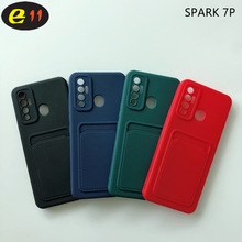 新款热销适用于TEC手机SPARK 7 P手机壳磨砂卡包源头工厂直供