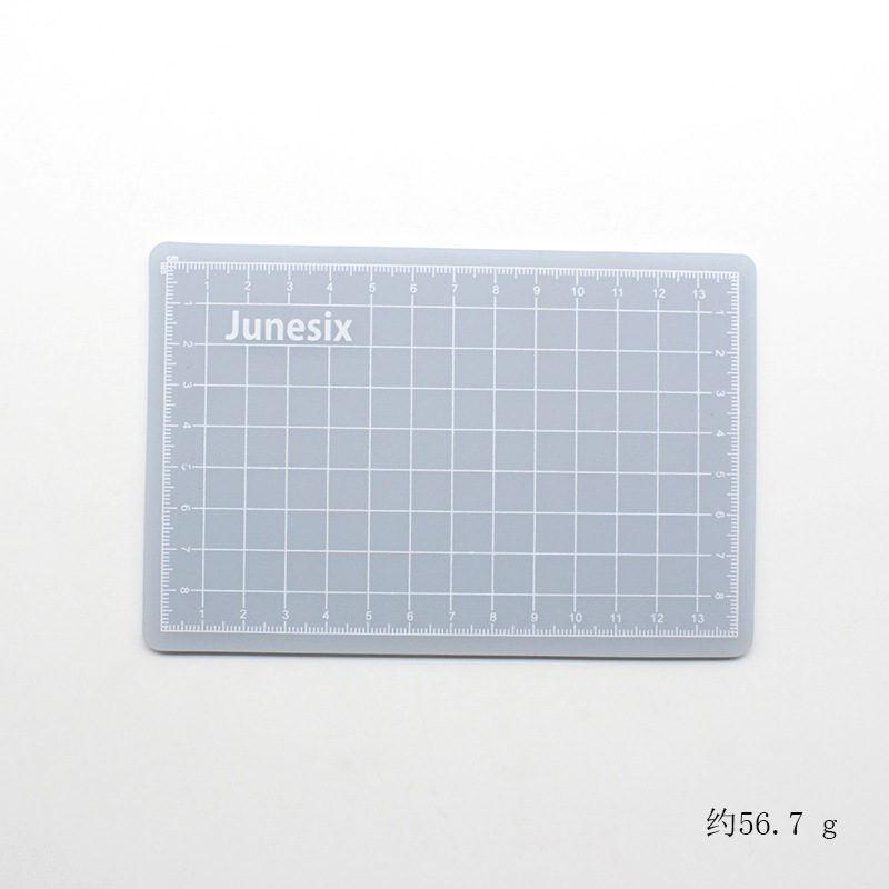 Junesix半透明切割垫板 手帐贴纸剪贴切割垫板 橡皮章垫板 切割板|undefined