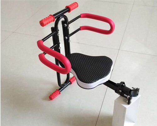 Electric vehicle child seat front folding bicycle mountain bike child front seat baby chair seat stool