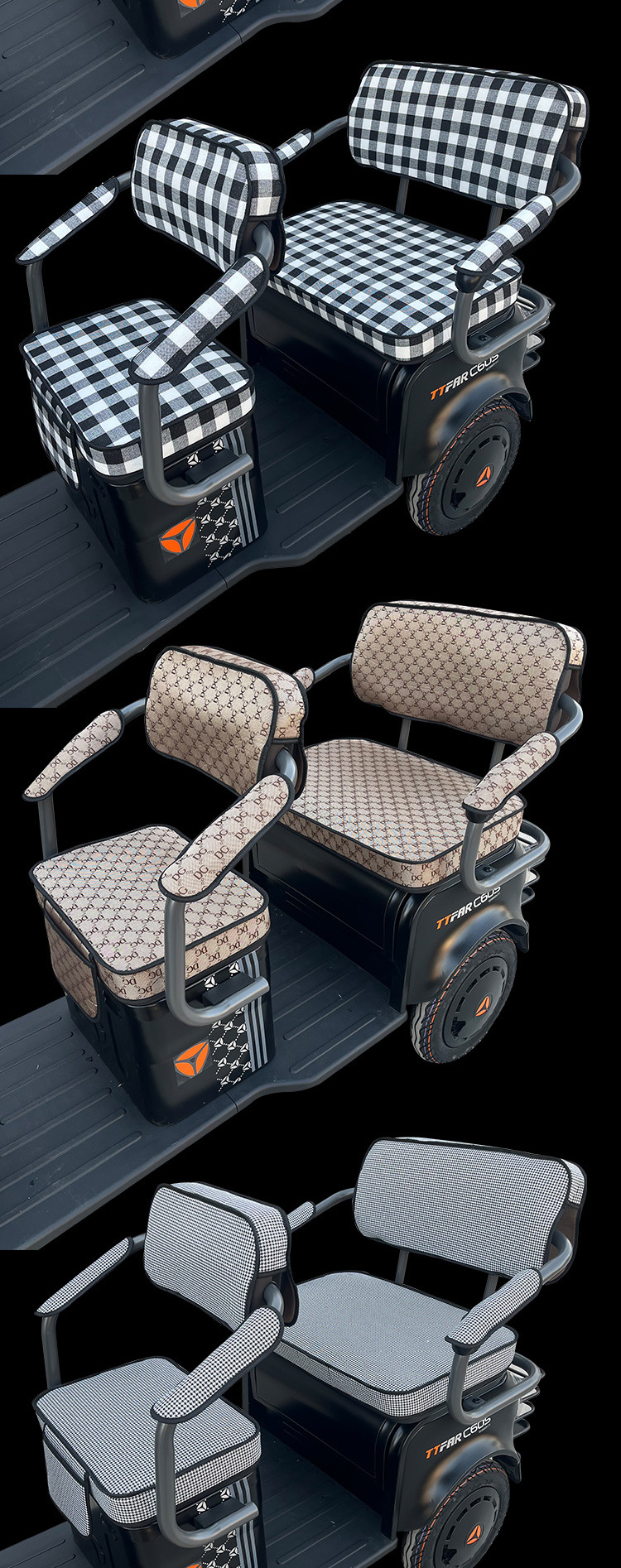 Electric Tricycle Seat Cover Emmayadi Jinpeng Bird Daan Emeida Leather Waterproof Cushion Universal Special Purpose