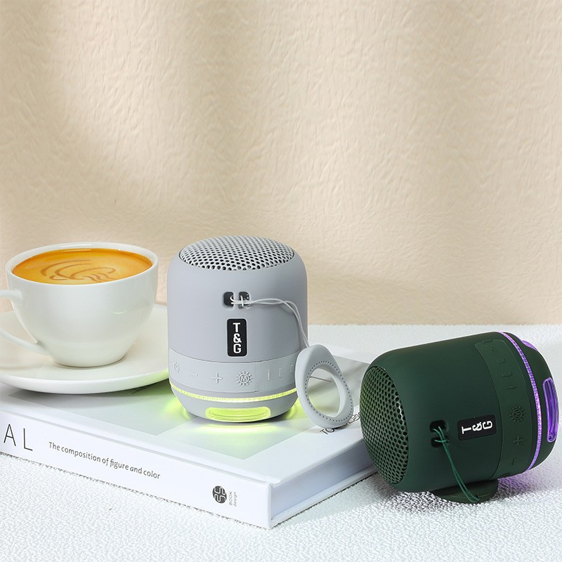 TG294 altavoz bluetooth lámpara LED mini creativa portátil al aire libre subwoofer portátil tarjeta T conexión de disco USB