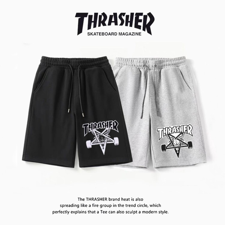 2026 Summer Flame Thrasher New Casual Shorts Loose Sports Shorts Unisex Trendy Breathable