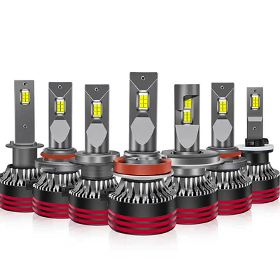 LED Headlights M8pro Car LED Headlights High Power Spotlight Highlight Far and Near Light Integrated Headlights (Ön faralar)