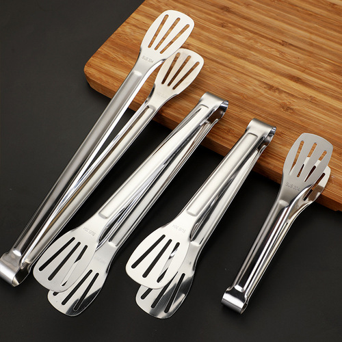 304 stainless steel multi-functional thickened three-wire clamp kitchen self-service home steak bread stir-fry barbecue food clamp